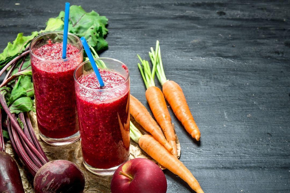 Carrot juice smoothie jug, paths Stock Photo by maxsol7