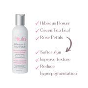 Exfoliating Powder - Hibiscus & Rose Petals - Lulo Skin - high quality skin care products for sale
